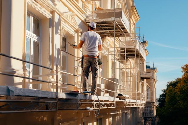 peinture mur extérieur maison